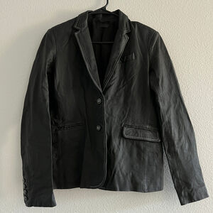 ATM Anthony Thomas Melillo Leather Jacket Womens Size 2 Black
